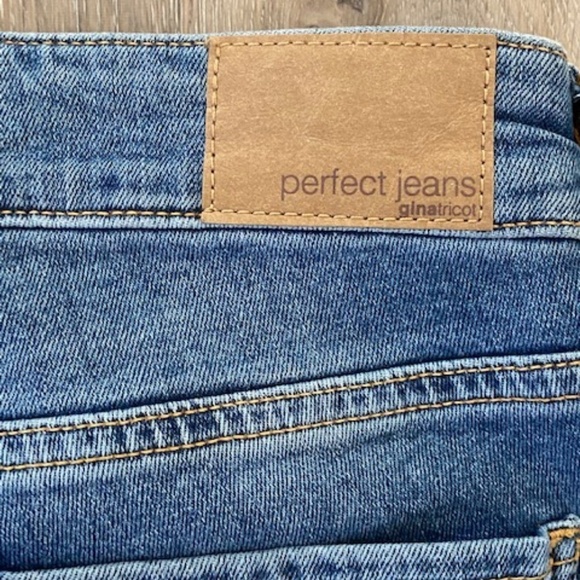 GINA TRICOT Perfect Jean Raw Hem Distressed 36 / 4 - Picture 7 of 8
